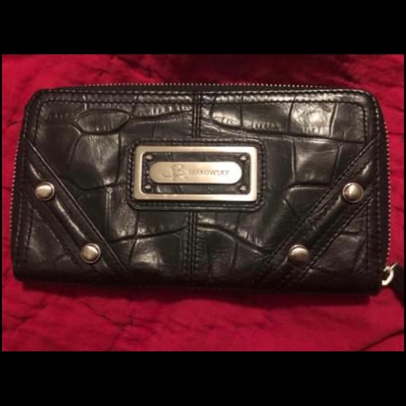 Bruce Makowsky leather wallet. - Picture 1 of 5